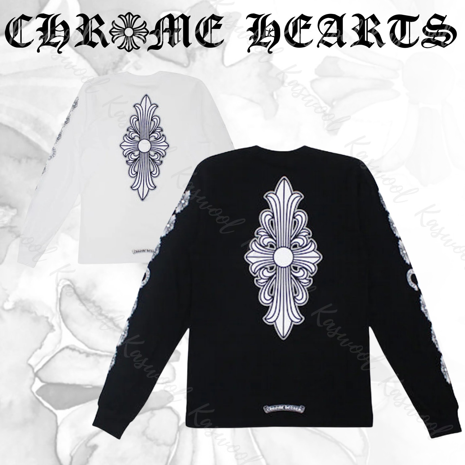 Chrome Hearts クロムハーツ フローラル クロス L/S Tシャツ