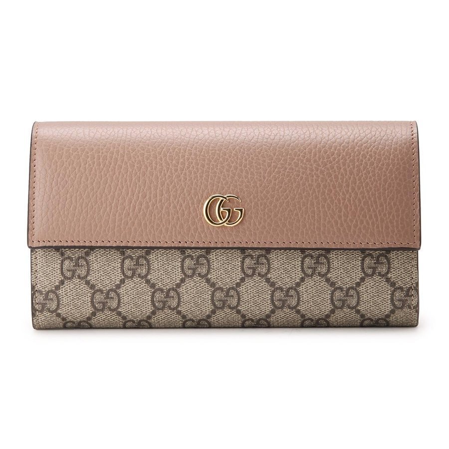 直販大阪 GUCCI PETITE MARMONT 小銭入れ付き長財布 PORCELAIN ROSE