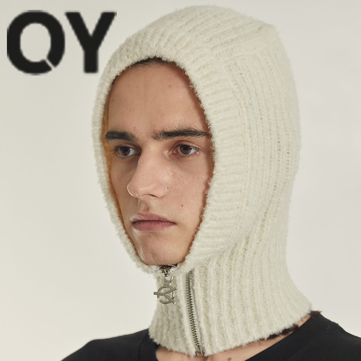 ★OY★LOGO ZIPPER BALACLAVA-IVORY★正規品/韓国直送料込/人気