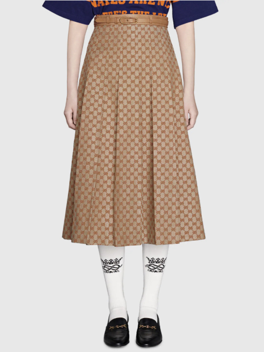 人気激安) GUCCI グッチ GG柄 スカート ミドル丈 40 veme.fi