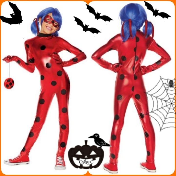 ハロウィンコスチューム*コスプレ*子供*ミラキュラス*レディバグ