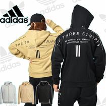 adidas Unisex Long Sleeves Plain Logo Hoodies