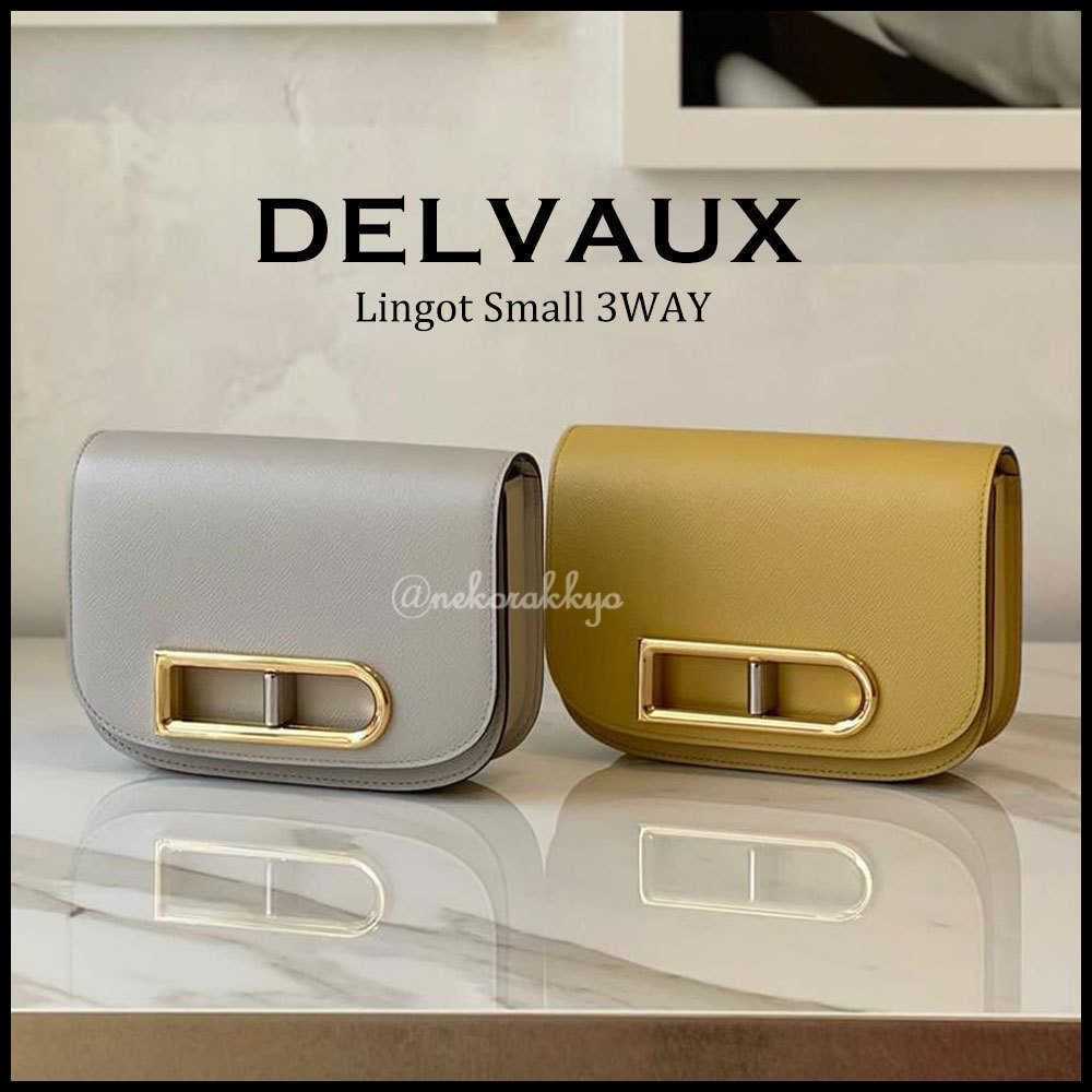 全国通販OK DELVAUX*Lingot Small 3WAY レザークラッチバッグ*送料込