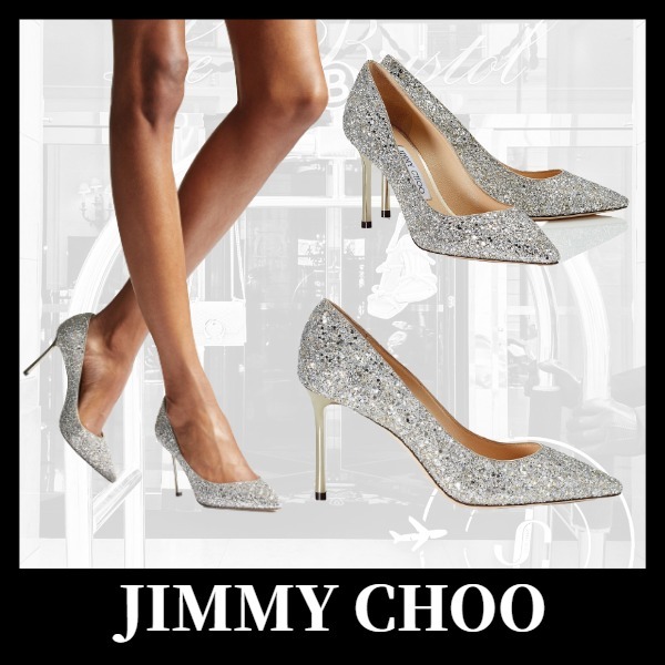 定番人気JimmyChoo★Romy85 Champagneポインテッド トゥパンプス