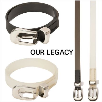 OUR LEGACY Belts Unisex Street Style Plain Belts