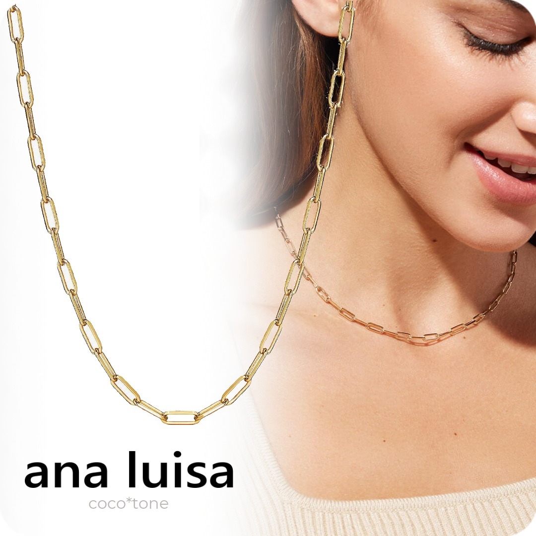 ana luisa◆14K＊リンク チェーン ネックレス＊LAURA BOLD