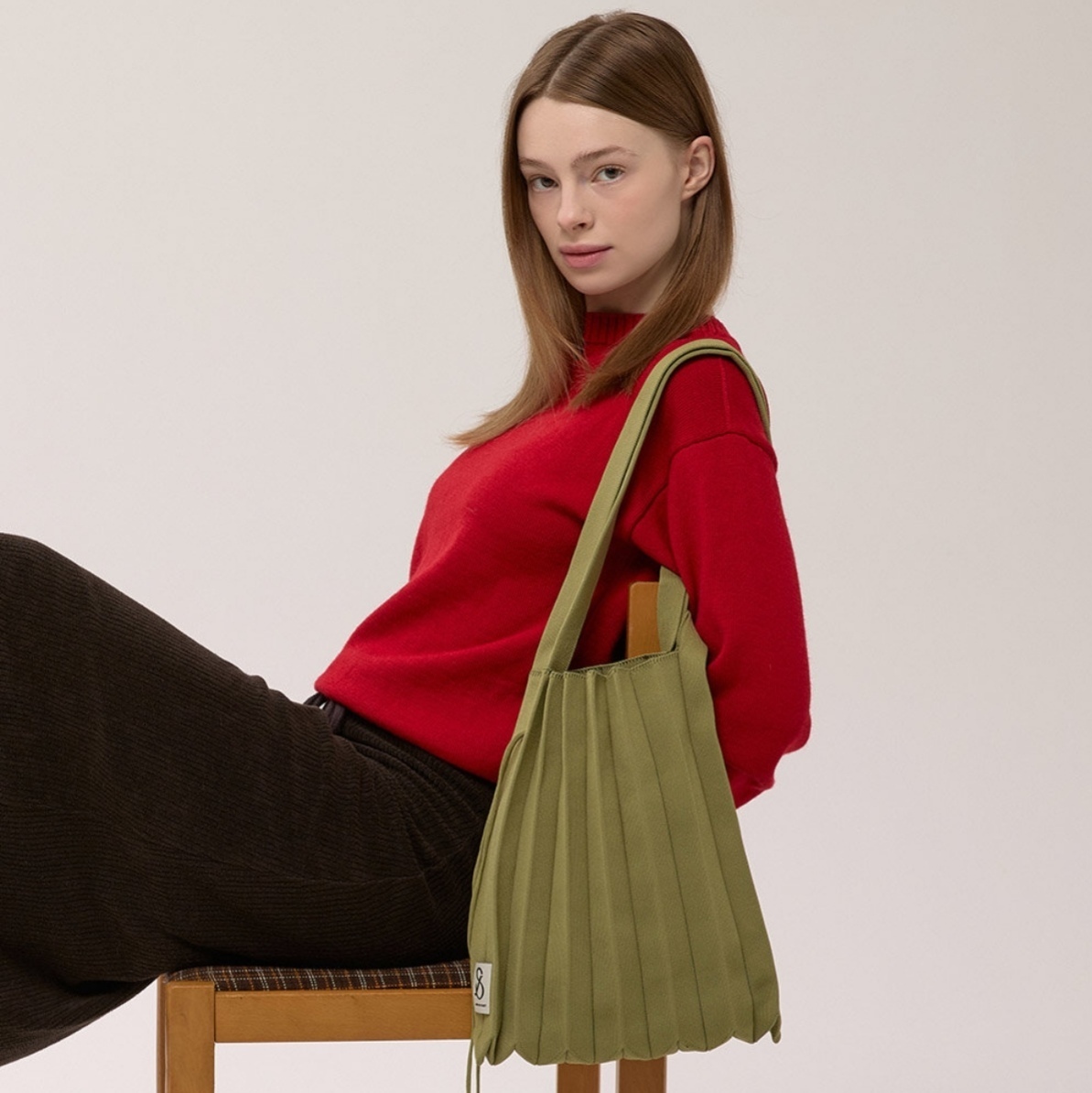 JOSEPH&STACEY】Lucky Pleats Knit M 全17色 韓国 バッグ