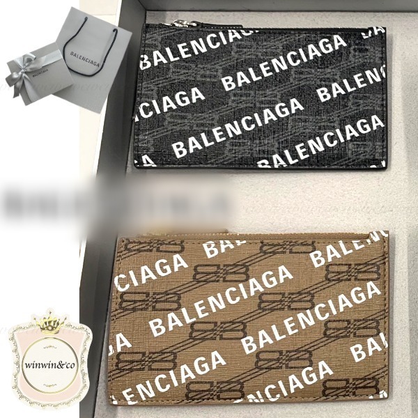 Balenciaga【SALE】国内発■モノグラム ジップ付きケース