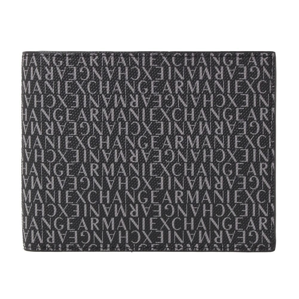 アルマーニエクスチェンジ 二つ折り財布 Black メンズ