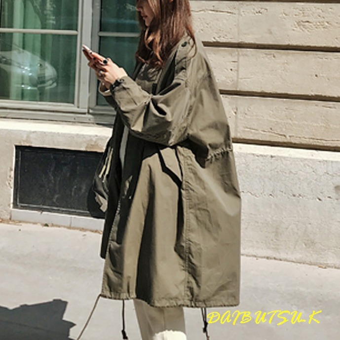 ジャンパー ジャケット カーキ カジュアル モッズ 無地 S~２XL
