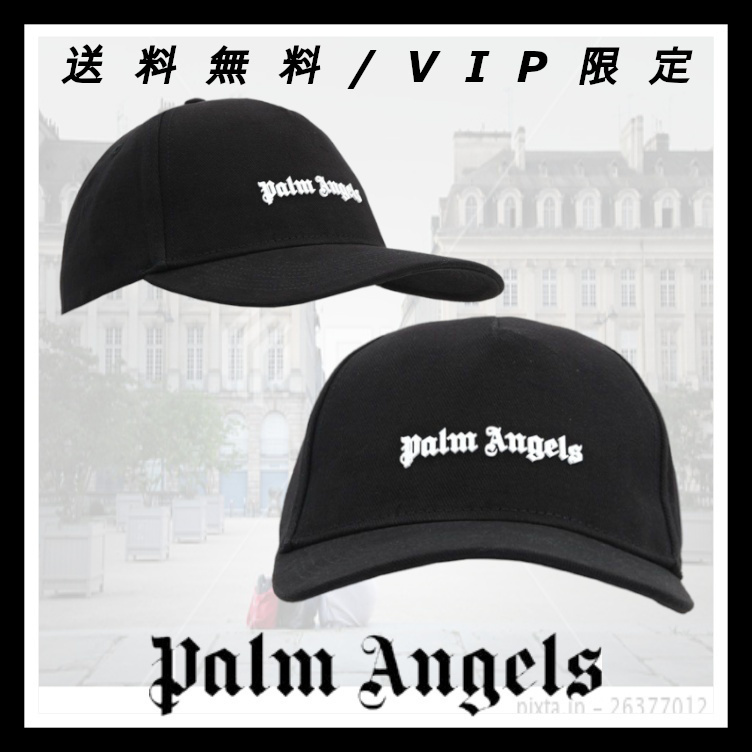 即日発送 送料無料【PALM ANGELS】ロゴ ブラック ベースボールキャップ キャップ 即日発送 送料無料【PALM ANGELS】ロゴ ブラック ベースボールキャップ キャップ