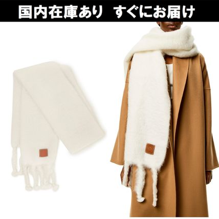ホワイト(白)系 LOEWE(ロエベ) マフラー・ストール(レディース ...