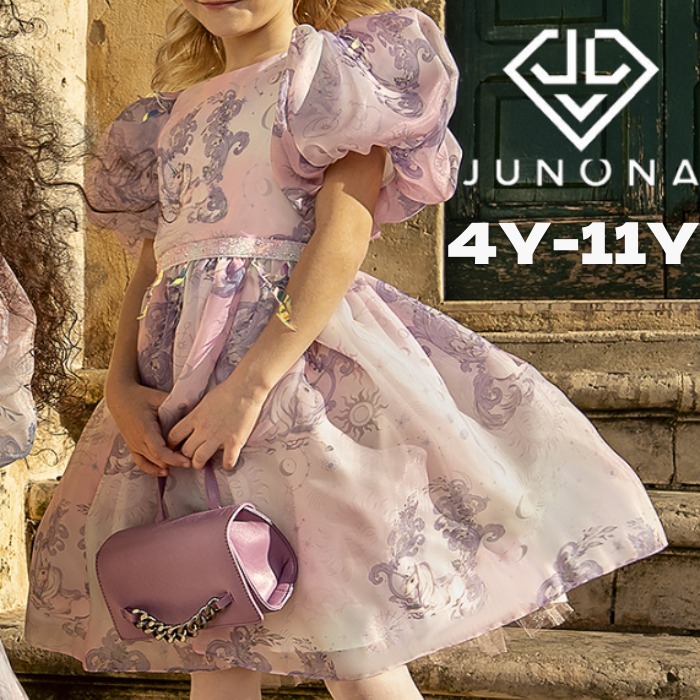 EU発!! Junona ★Pink ユニコーン ドレス ★4-11Y