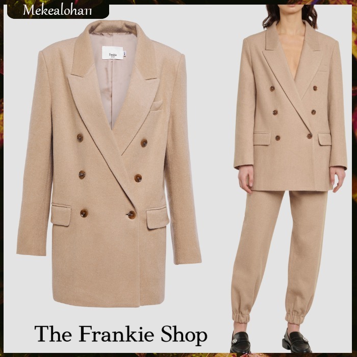 FRANKIE SHOP☆サマラ ウールブレンド ダブルブレスト ブレザー