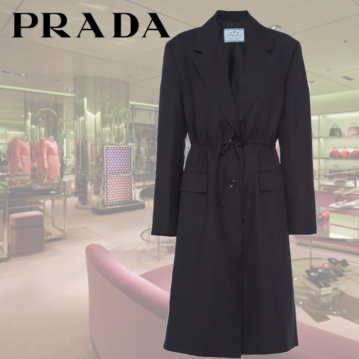 【22AW】新作 シングルブレスト カシゴラ ベスト ◆プラダ◆人気