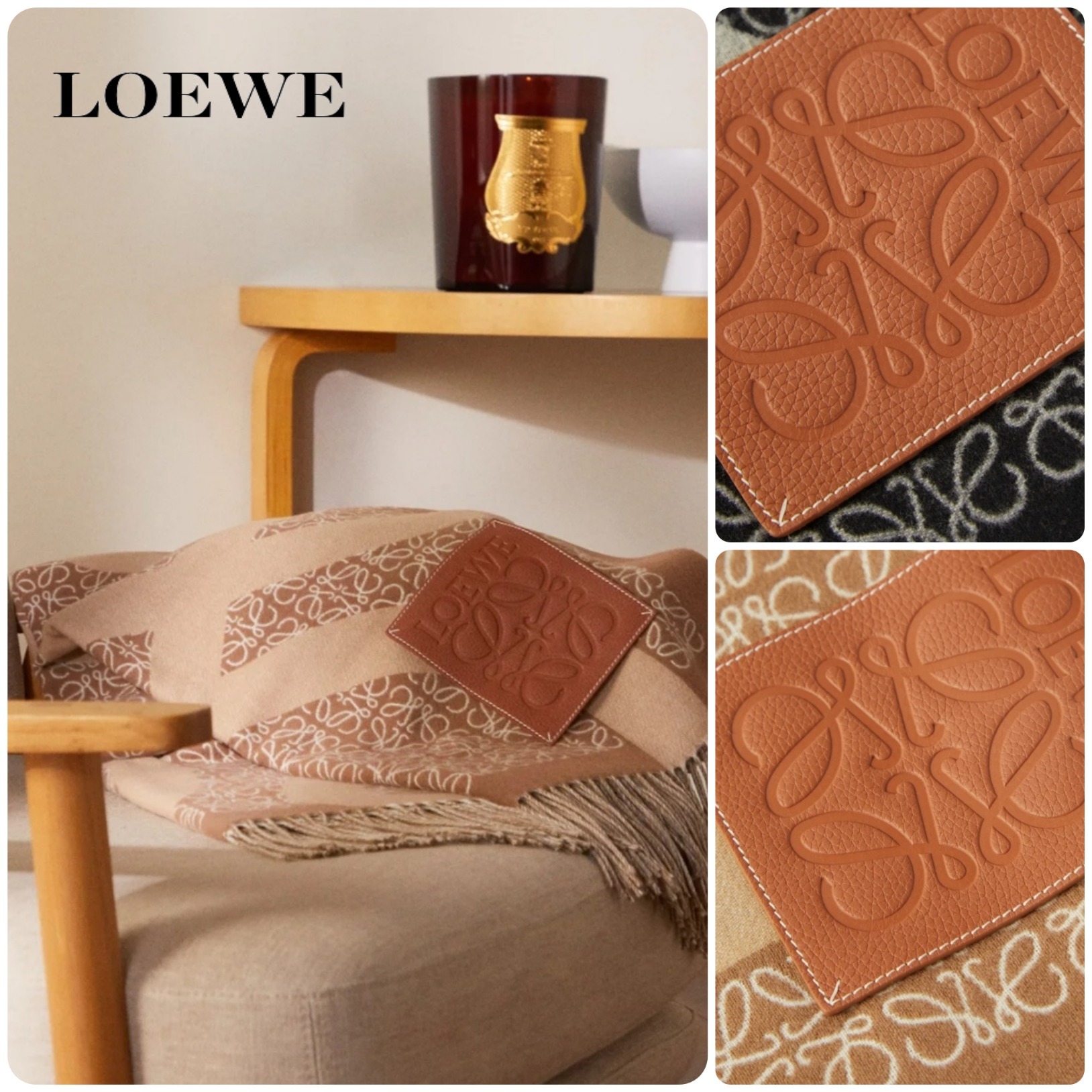 【70%OFF】 LOEWE ロエベ* ウールブランケット アナグラム ブランケット(ひざ掛け) 【70%OFF】 LOEWE ロエベ* ウールブランケット アナグラム ブランケット(ひざ掛け)