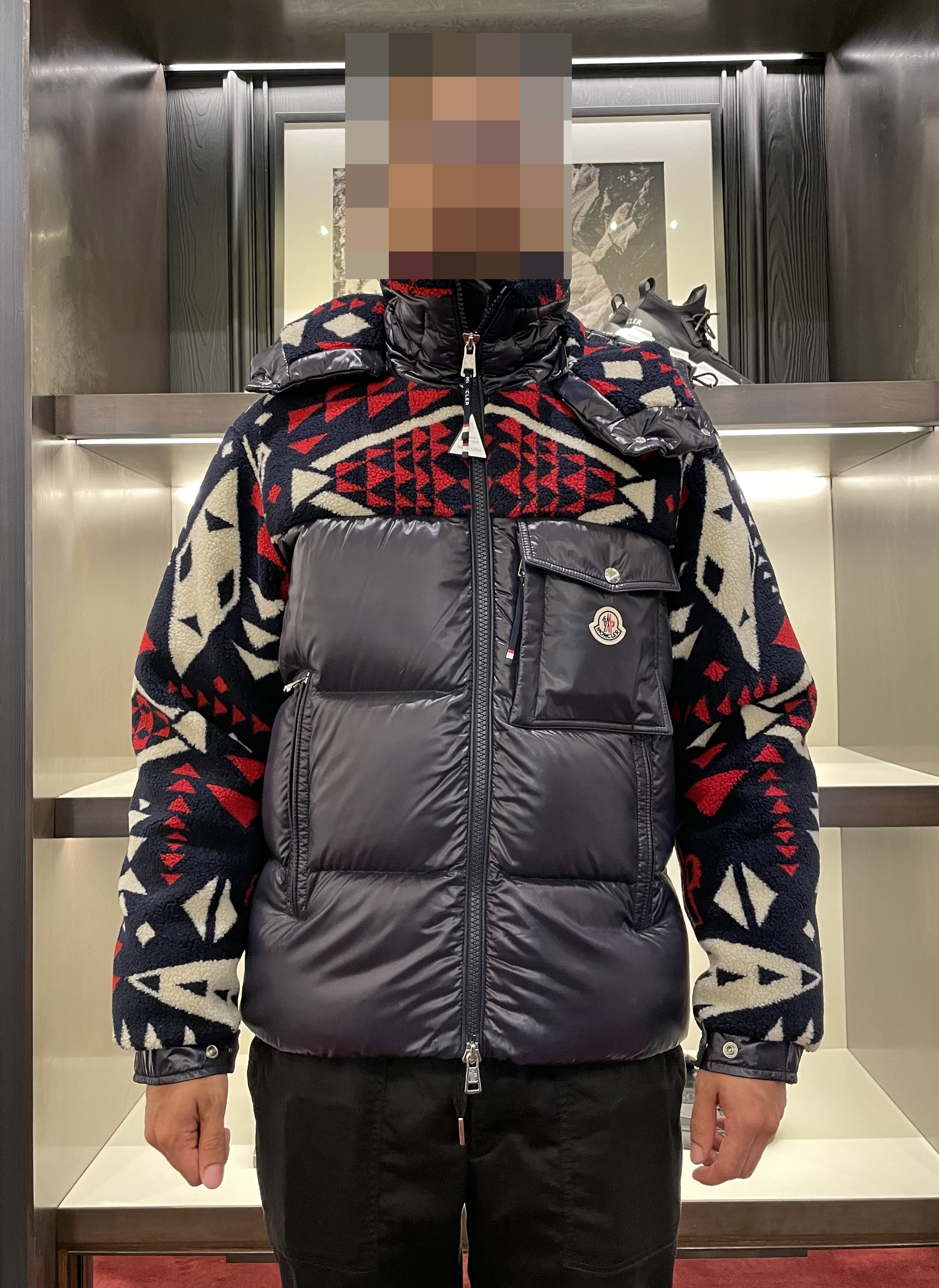 DSQUARED2 レザー異素材切り替えジャージ新品-