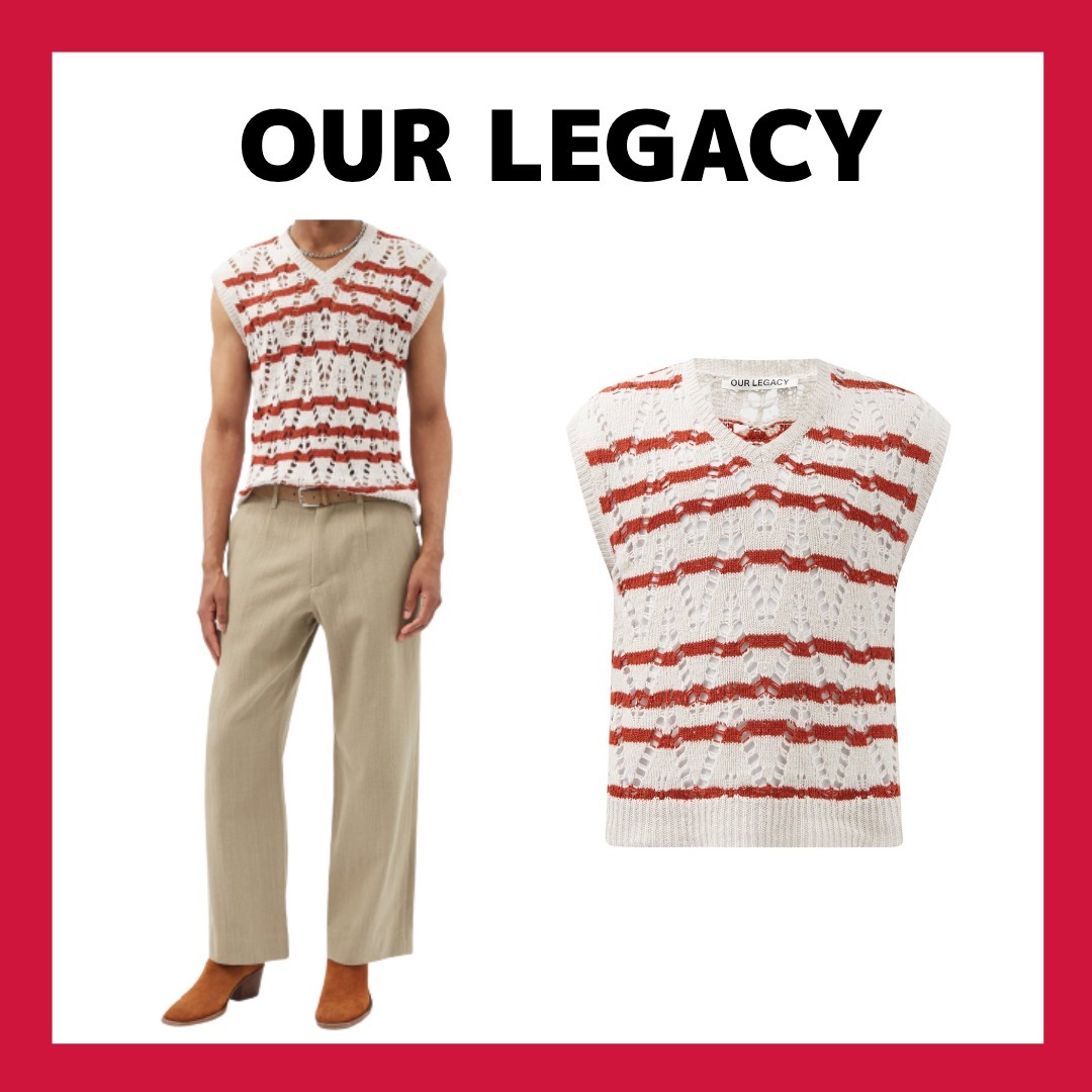 最安 【OUR LEGACY/アワーレガシー】ヘンプブレンドニットベスト