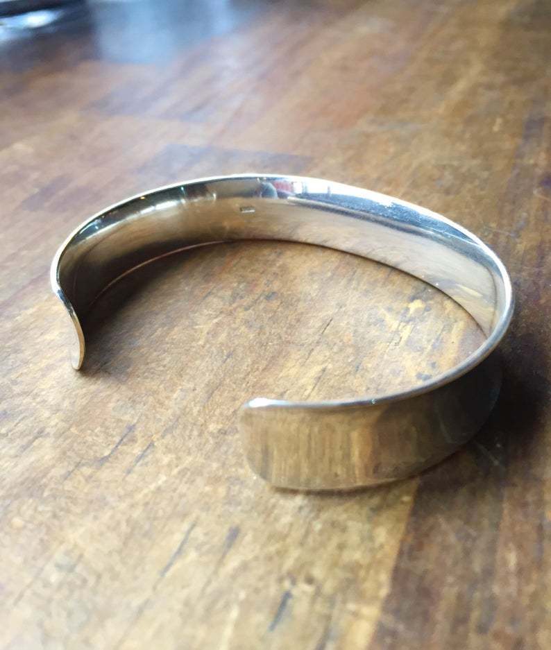 バングル Silver925 Bulky Concave Bone Wide Bracelet / Bangle / Cuff