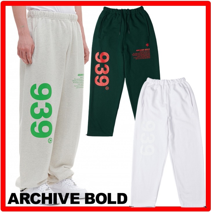 ☆人気☆【ARCHIVE BOLD】☆939 LOGO SWEAT PANT.S☆パンツ