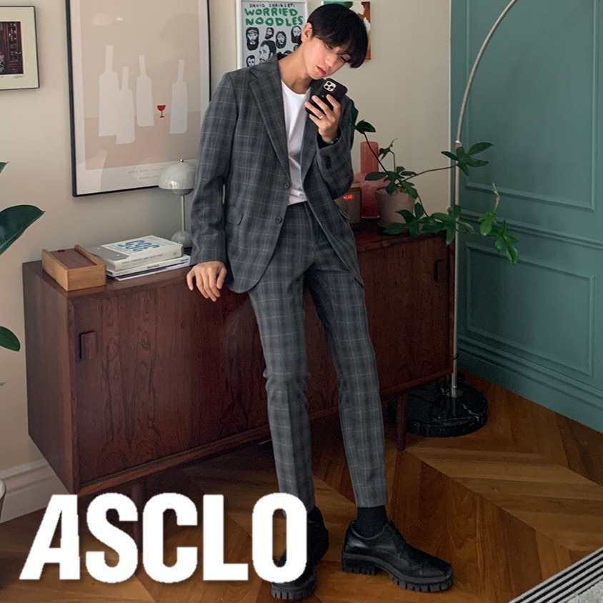 スーツ（メンズ） Kant Pierre Check Suit (2color)