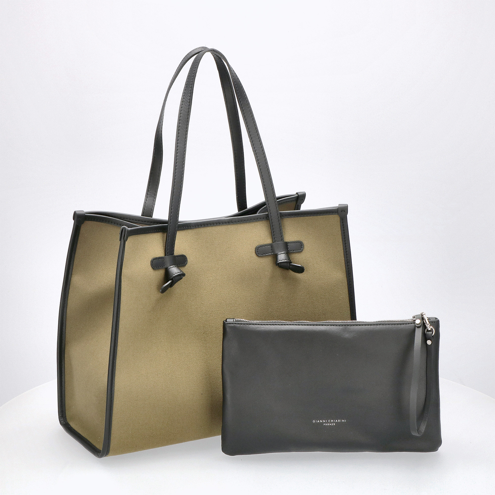 ジャンニキアリーニ トートバッグ MARCELLA M MILITARE-CORDA