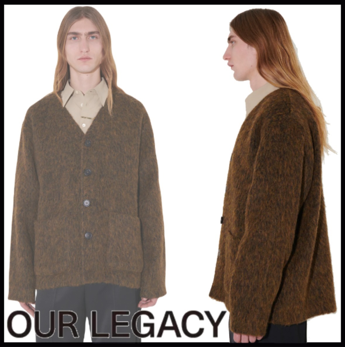 OUR LEGACY OLIVE MELANGE MOHAIR モヘア | sweatreno.com