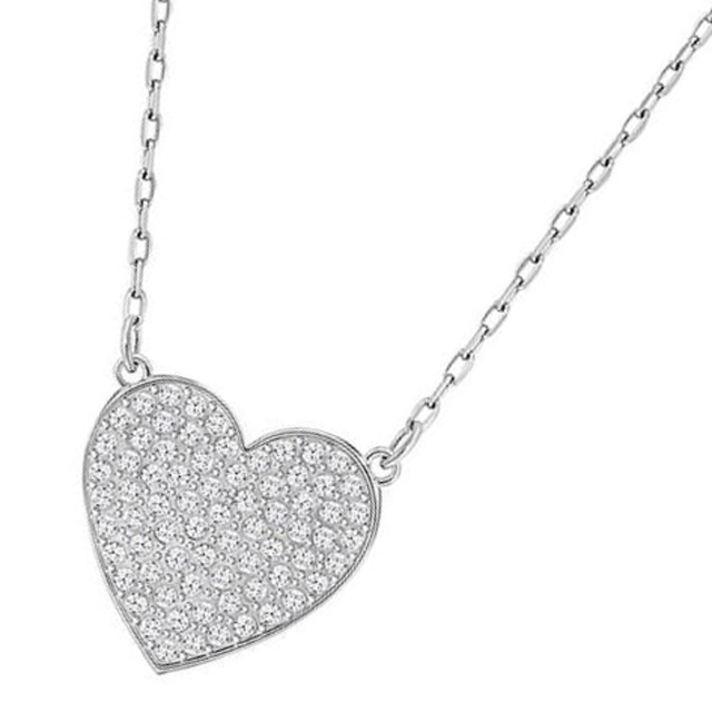 SWAROVSKI ネックレス 5198938 シルバー ハート型 Cupid Small