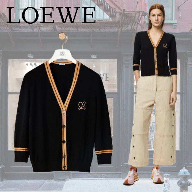 新作!LOEWE♡LOEWE ウール クロップド カーディガン www.omniblonde.com