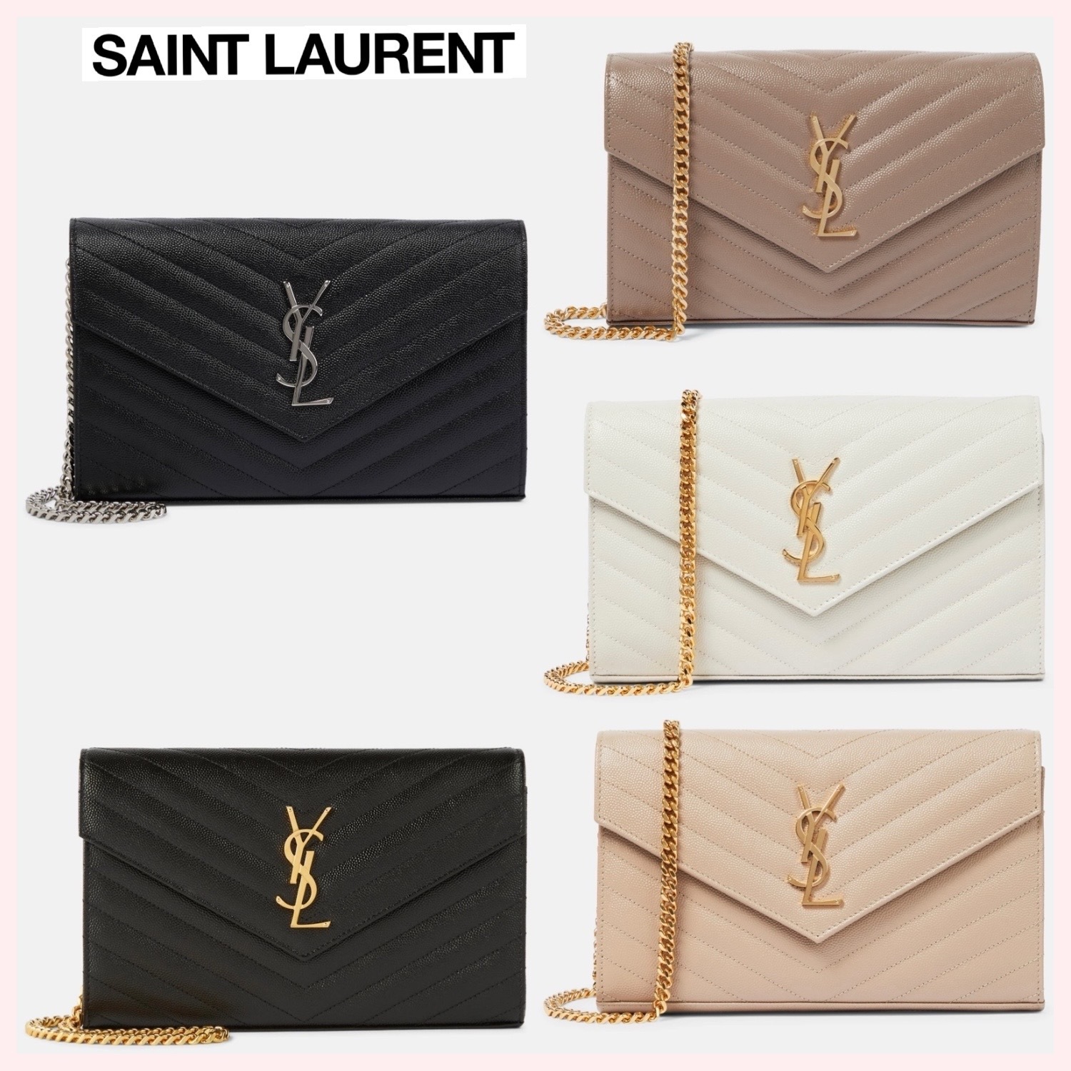 ☆SAINT LAURENT☆関税込♪日本未入荷♪Monogram チェーンバッグ