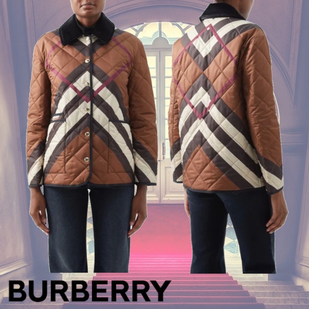 ○日本ファッション○ Burberry*暖かく存在感のある*キルティング