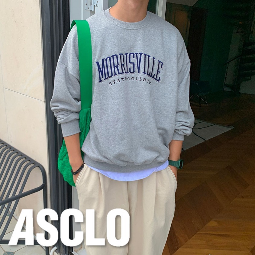 スウェット・トレーナー ASCLO Morrisville Over Sweat Shirt (3color)