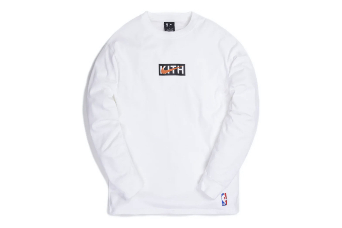 【Kith & Nike】コラボ for New York Knicks L/S Tee White
