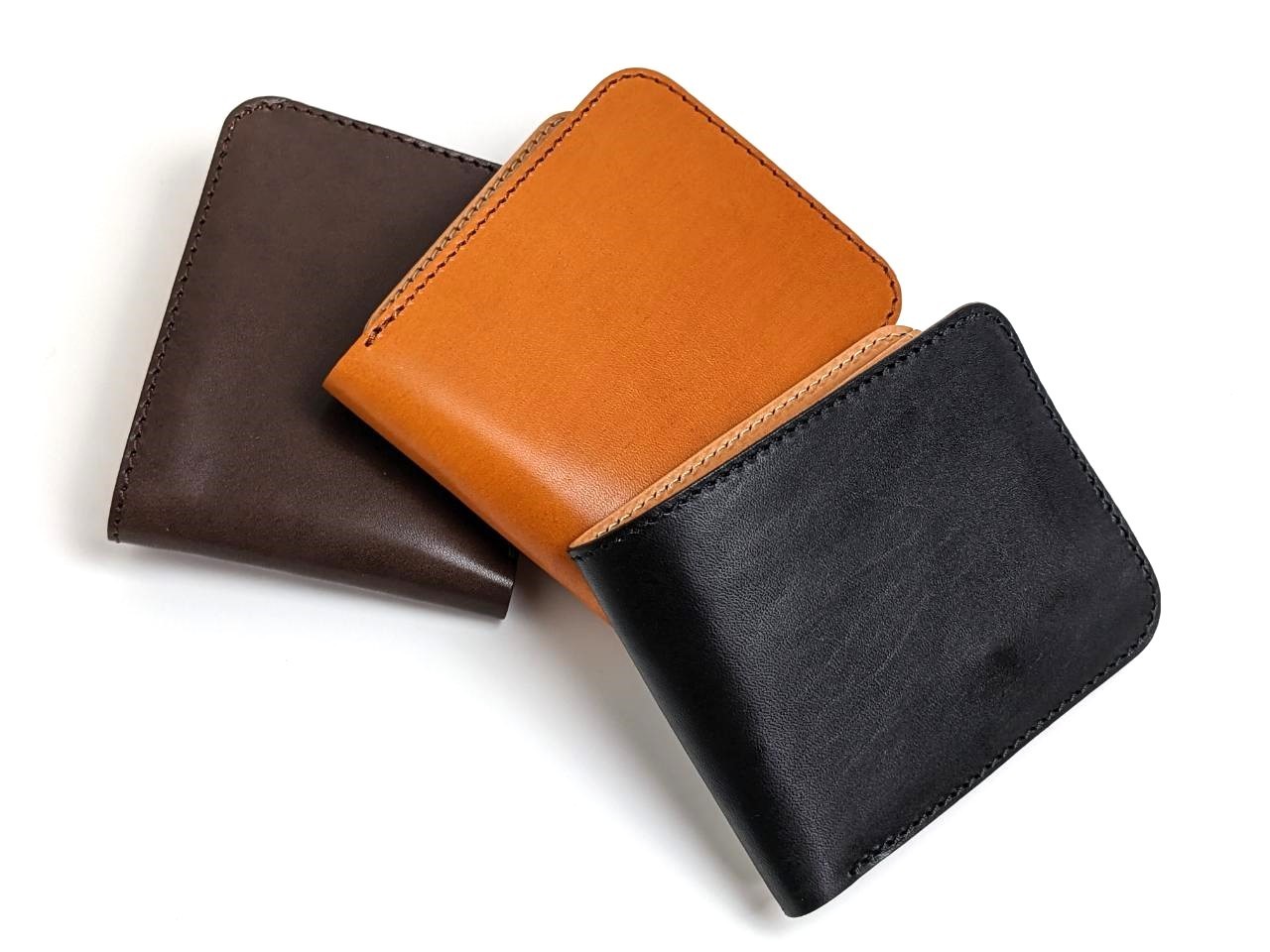栃木レザー メンズ 栃木レザー 2つ折財布 ハンドメイド 日本製