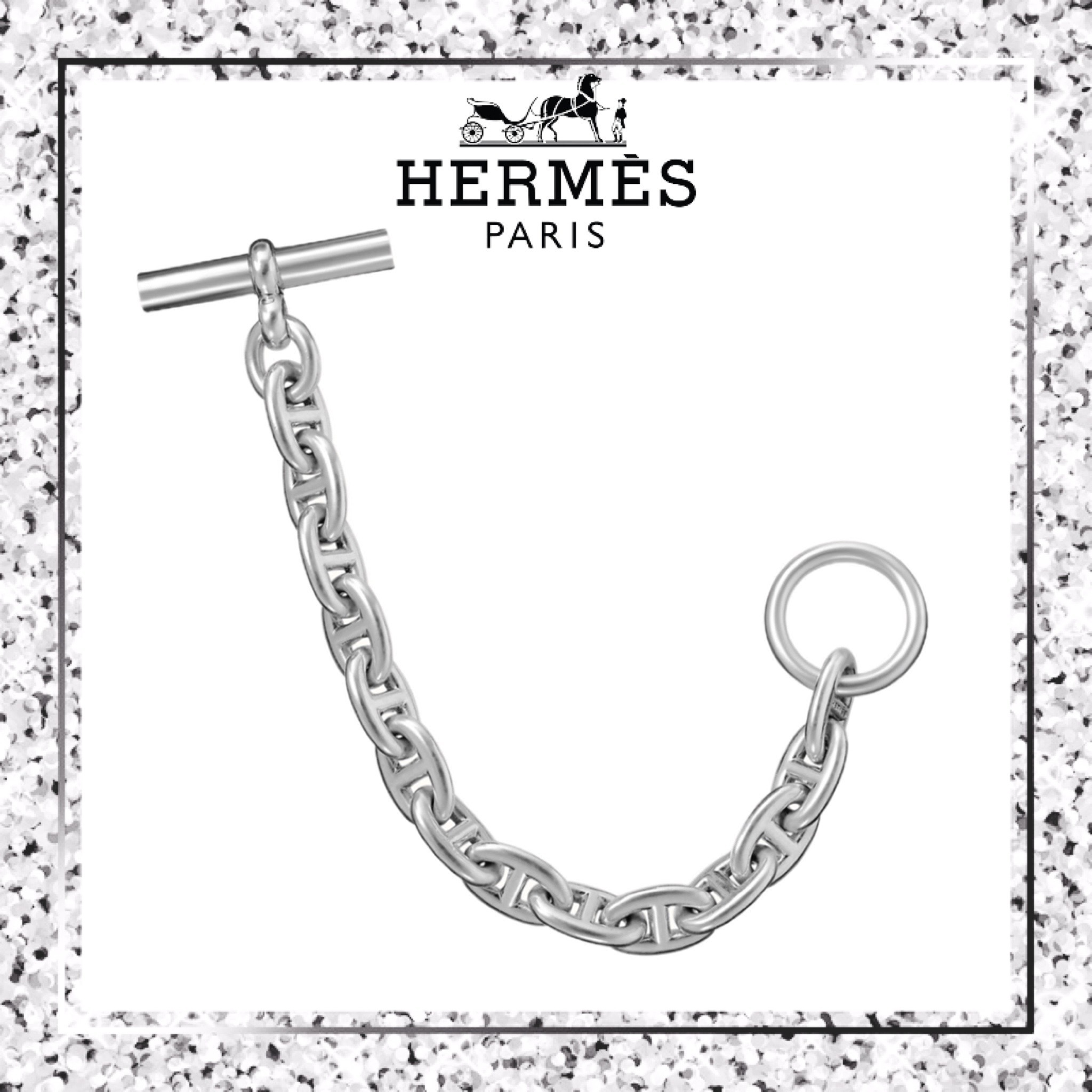 HERMES】贈り物にも!上品!アンカー チェーン ブレスレット - www ...