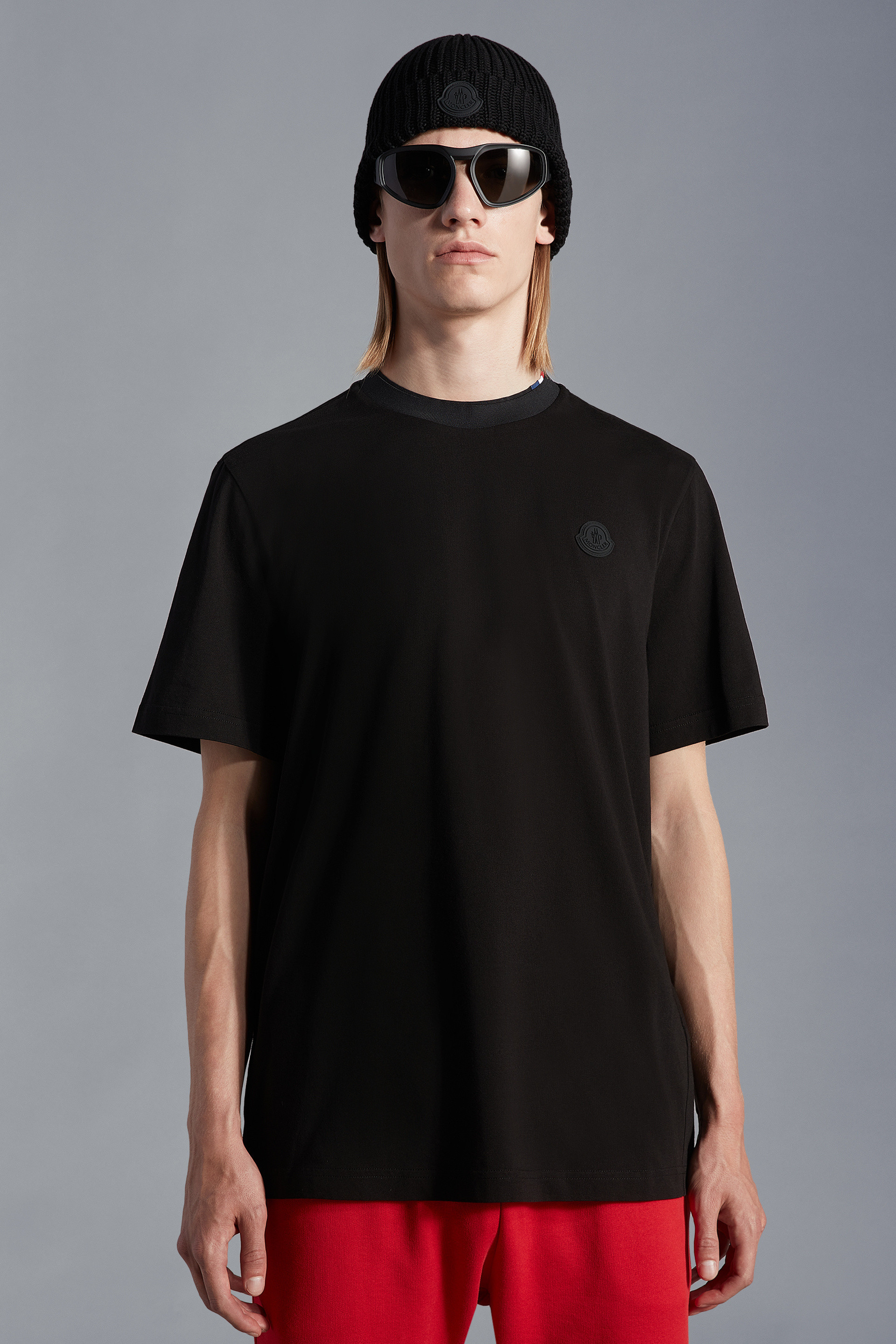 MONCLER2022/23秋冬新作 ロゴプリント入りクルーネックTシャツ