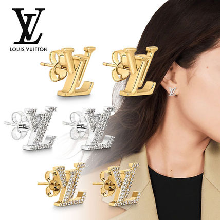 Louis Vuitton LV Iconic Earrings Silver/Rhinestone