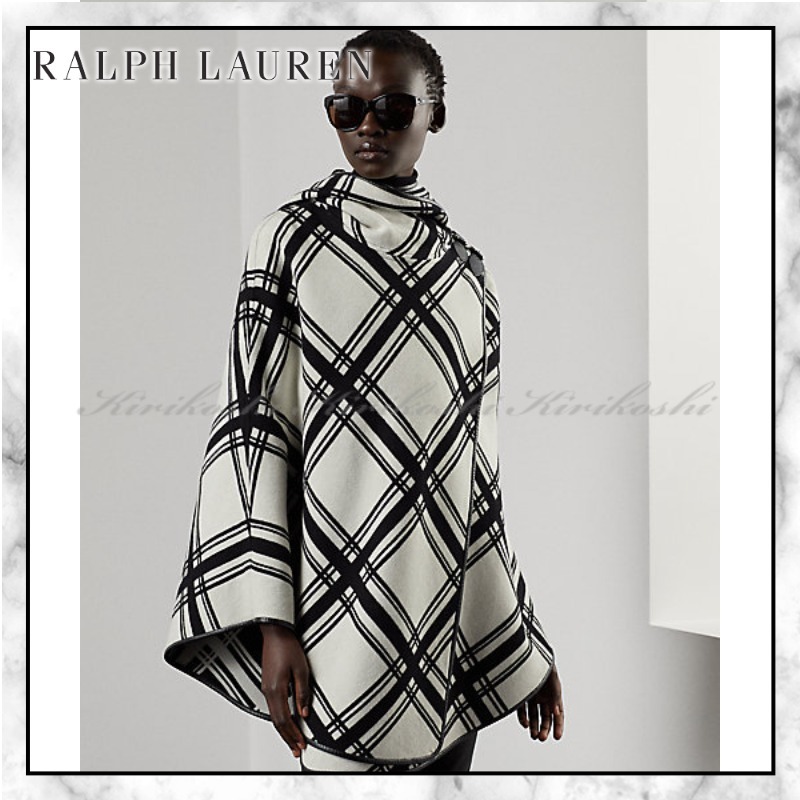 ◆Ralph Lauren22PF◆Marsilla Plaid ウールブレンド ケープ◆