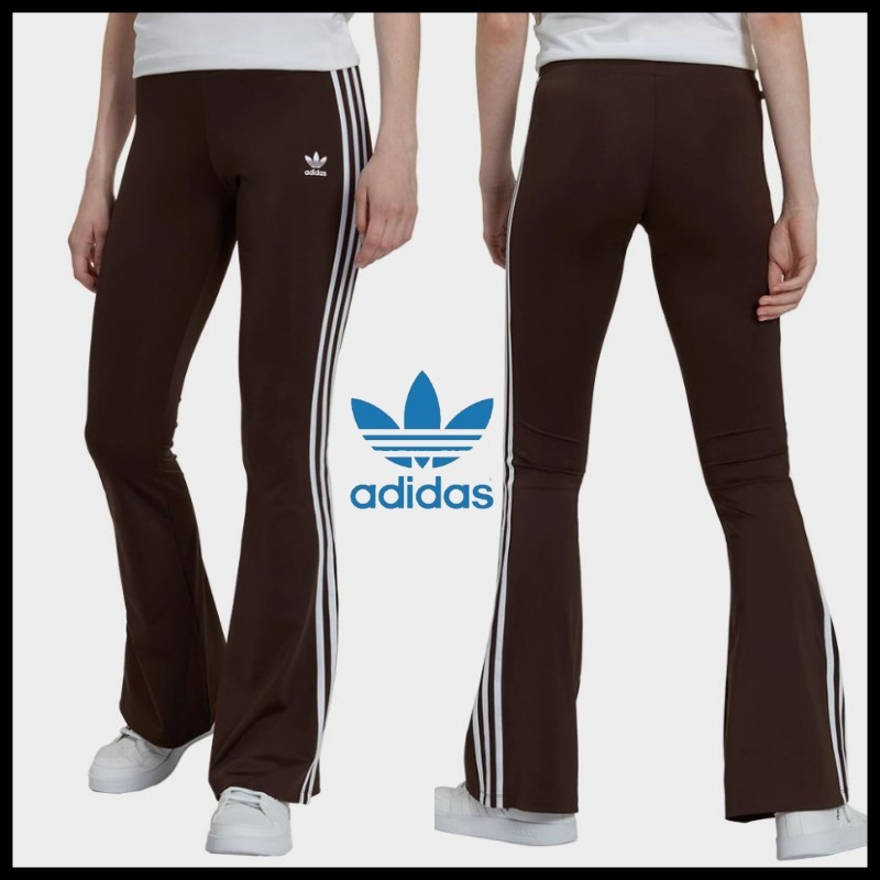 ADIDAS☆FLARED LEGGINGS アディダス ロゴ フレアー レギンス
