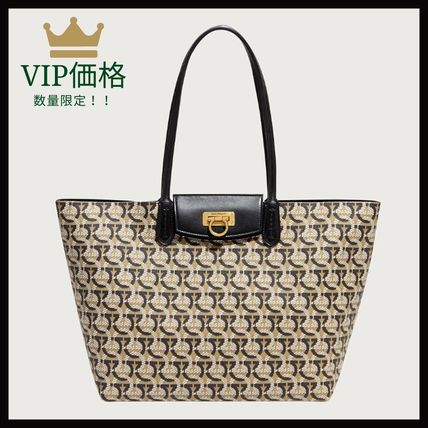A4サイズ収納可 Salvatore Ferragamo x トートバッグ(レディース