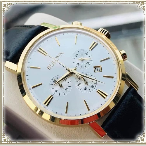 新品、未使用 クリスマスプレゼント 人気復刻版◇BULOVA クロノグラフ