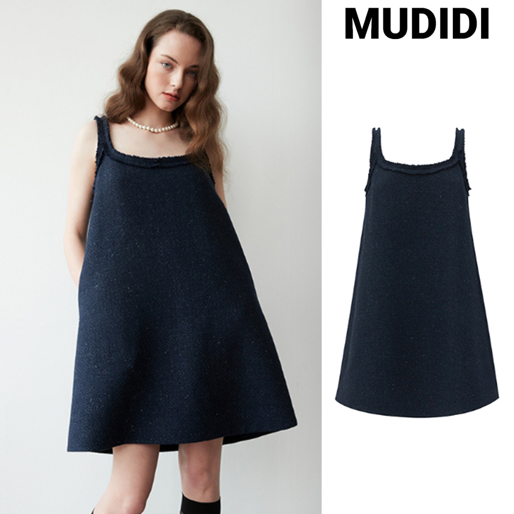 【MUDIDI】22FW★ Tweed sleeveless dress 001