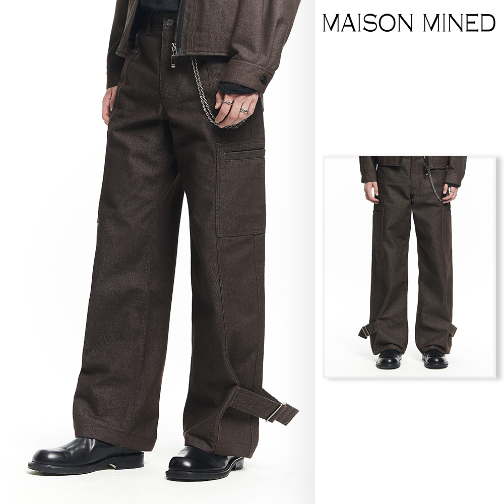 【MAISON MINED】22FW★ CUT OFF WIDE DENIM PANTS