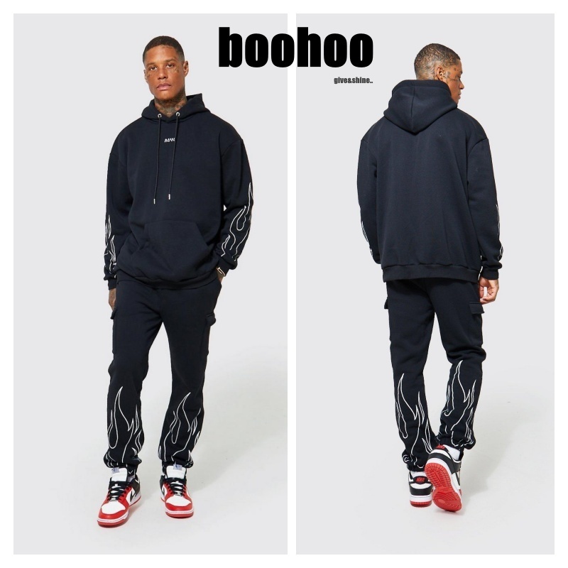 全ての フレイム 【boohoo】◆マン カーゴ トラックスーツ◆ フード付き セットアップ 全ての フレイム 【boohoo】◆マン カーゴ トラックスーツ◆ フード付き セットアップ