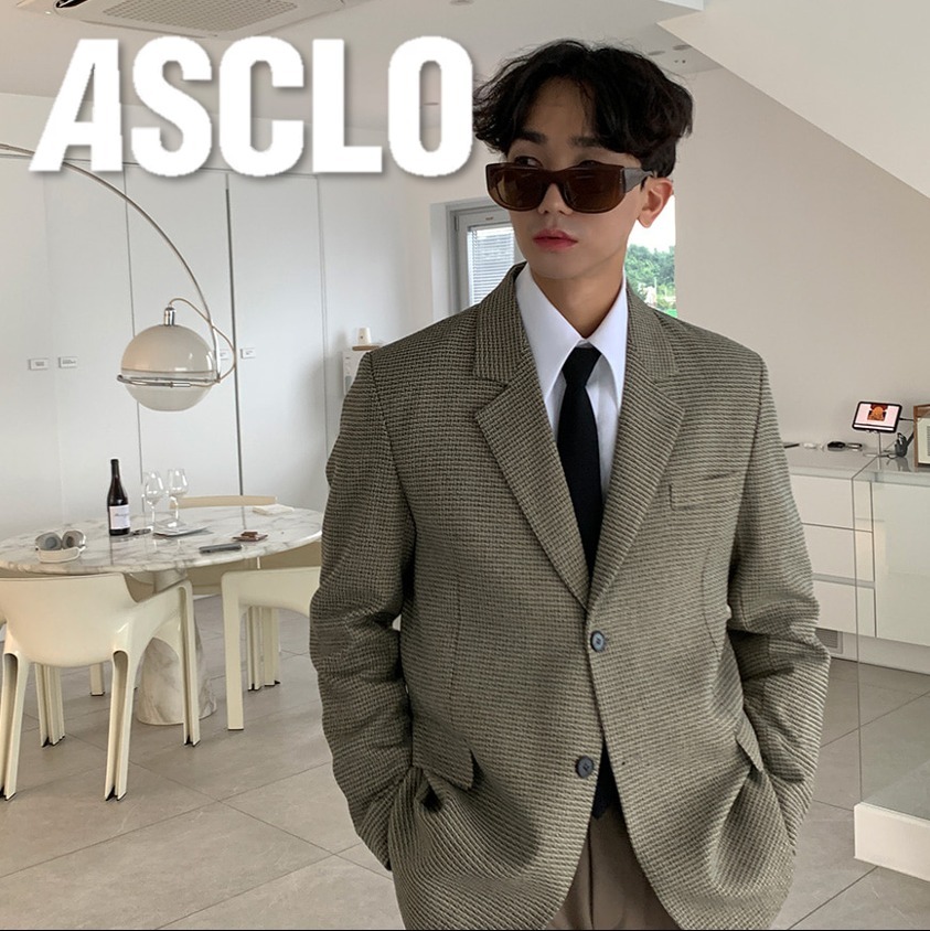 アウターその他 ASCLO Single Tweed Blazer (2color)