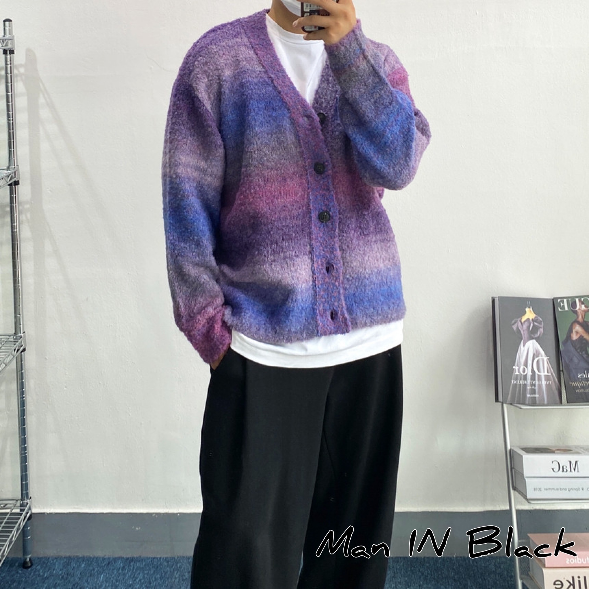 [送料込] Alpaca mix Circle Cardigan (3color)_韓国発