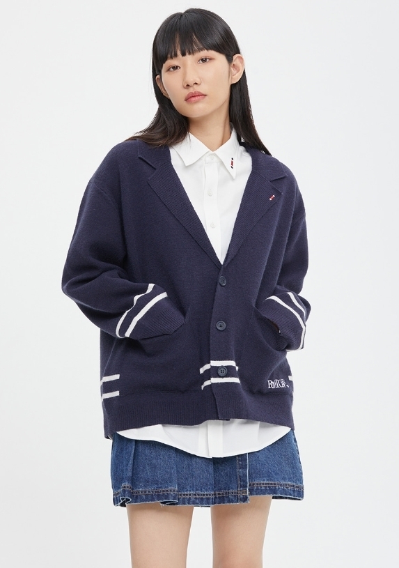 ★送料・関税込★ROMANTIC CROWN★NOTCHED LAPEL KNIT BLAZER★ ROMANTIC CROWN】送料・関税込☆NOTCHED LAPEL KNIT BLAZER