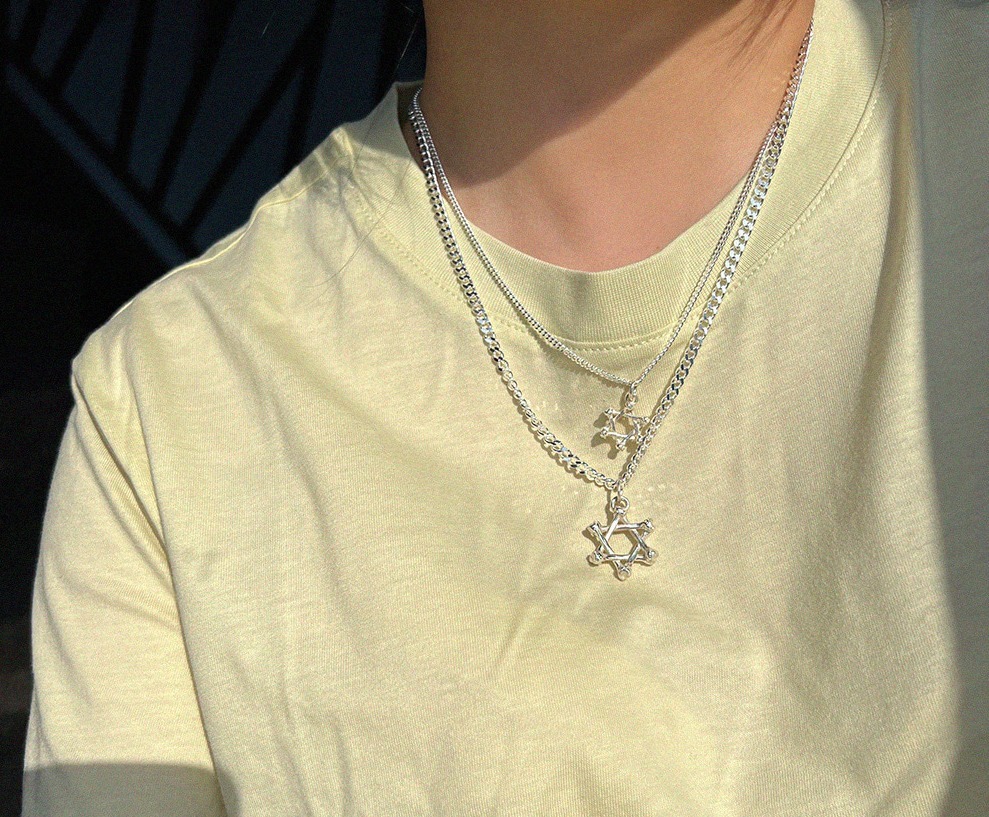 [ARGEN] 6-Stars 六角星 Necklace ★ASTRO着用★ org.jpg