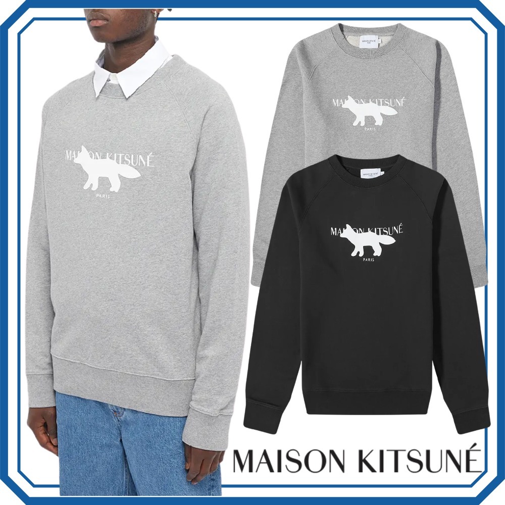 ◆関税込◆MAISON KITSUNE PROFILE FOX STAMP CLEAN CREW SWEAT