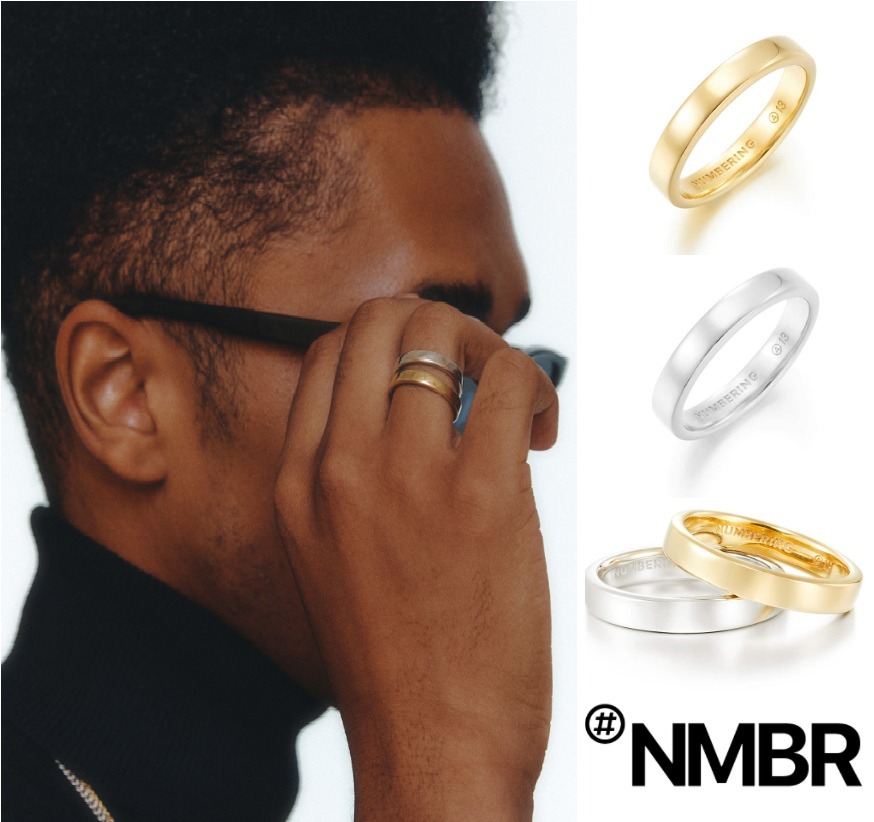 正規品★NUMBERING★A13 Plain Band リング/安心追跡